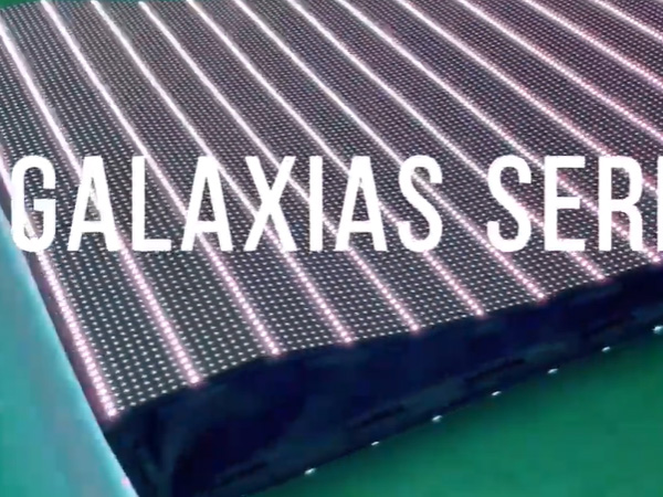 Гибкий светодиодный экран серии Galaxias Складной светодиодный занавес