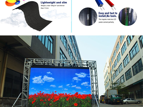 Flex LED Curtain GALAXIAS-7, гибкий светодиодный экран P7мм